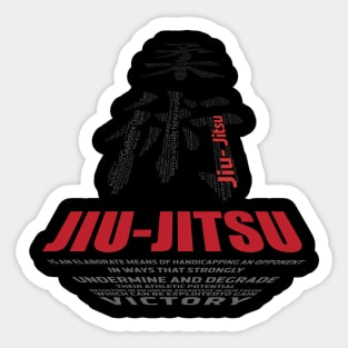 Jiu-jitsu tech word art Sticker